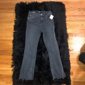 Urban outfitters cropped flared high rise jean